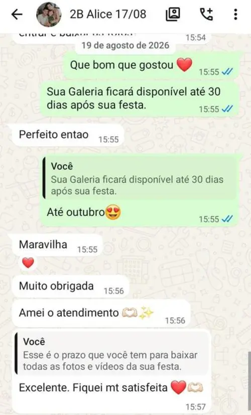 Depoimento de Alice sobre a Eternize