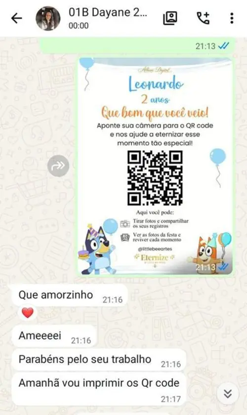 Depoimento de Dayane sobre a Eternize